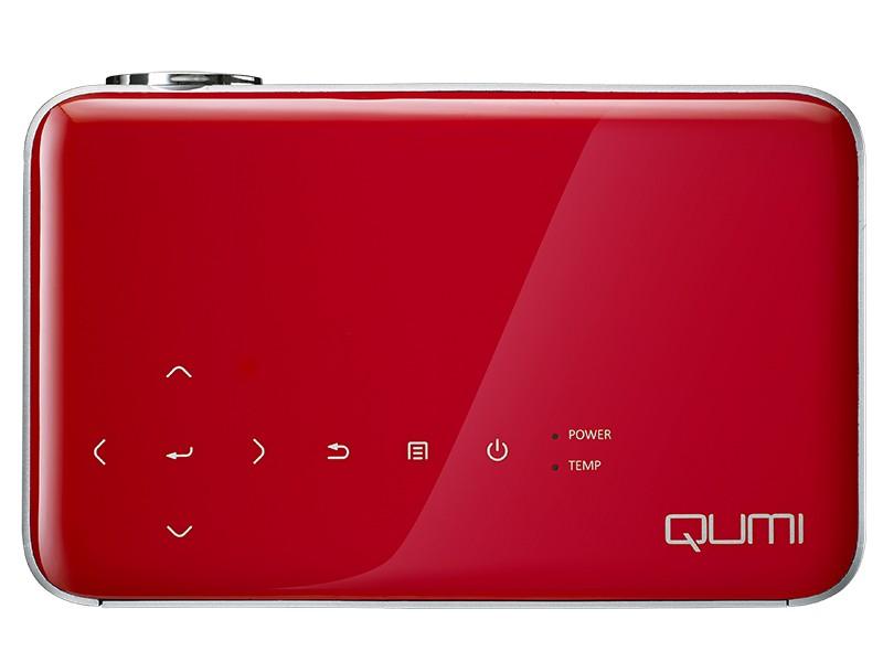 VIVITEK Qumi Q6 Videoproiettore WiFi Tascabile LED DLP WXGA, 1280x720, 800 Lumen - ROSSO - TechSoundSystem.com