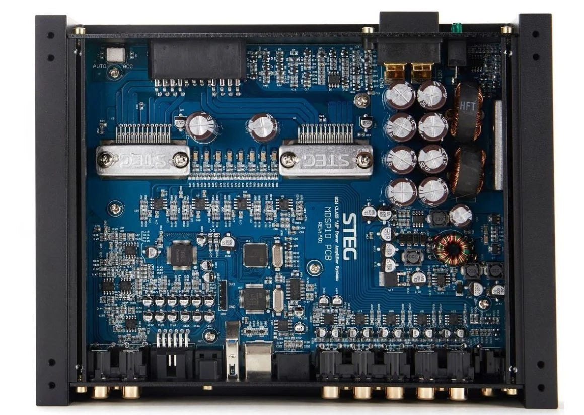 STEG MDSP10 Amplificatore 8 canali con processore DSP a 10 canali per sistemi ibridi