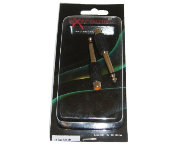 EXTREME ADA RF-JM ADATTATORE RCA FEMMINA - JACK MASCHIO 1/4" 6,3mm - TechSoundSystem.com
