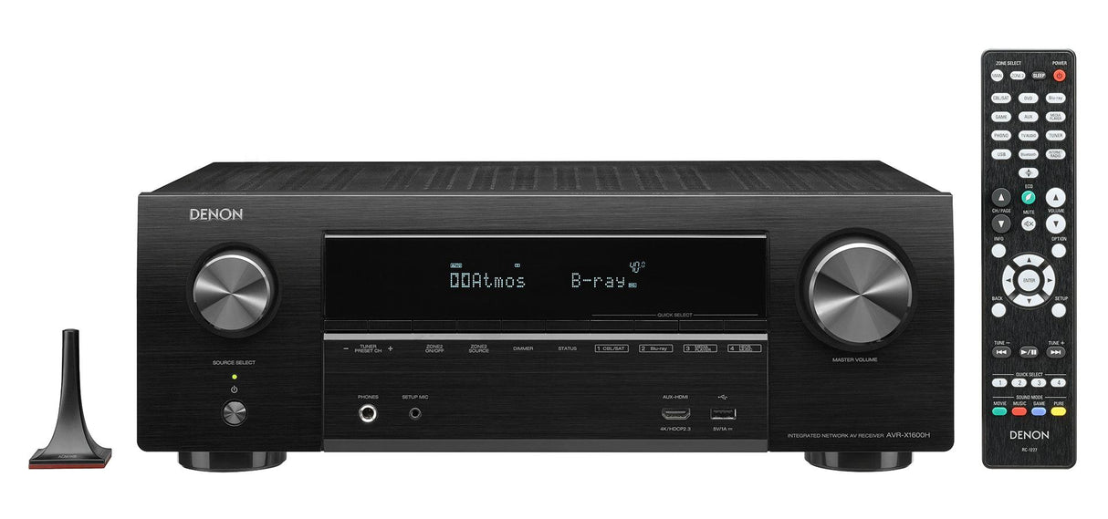 Denon AVR-X1600H DAB sintoamplificatore HOME CINEMA 7.2 canali 4K Ultra HD con Audio 3D e HEOS Built-in® - TechSoundSystem.com