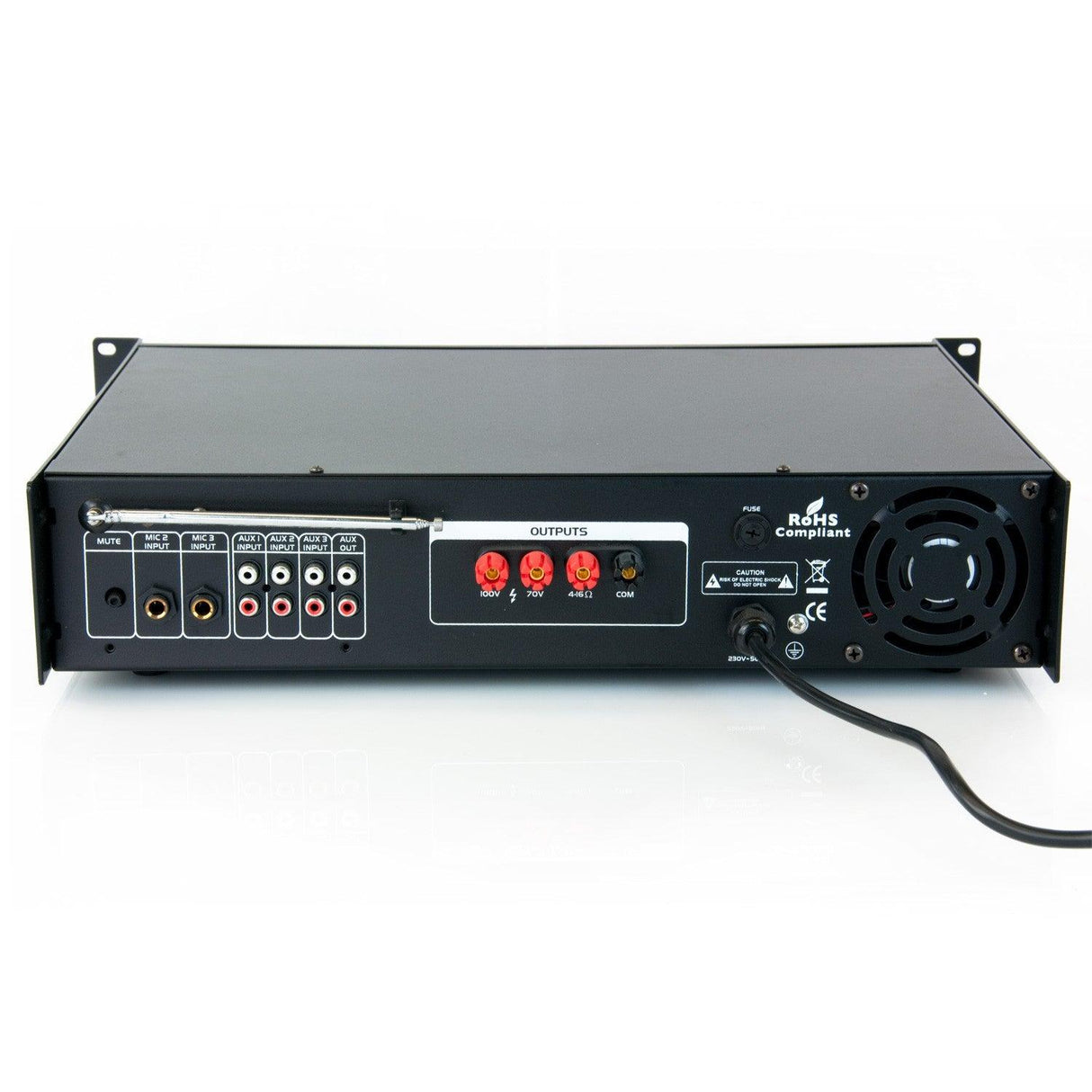 Amplificatore filodiffusione 100V 4/16 ohm Master Audio MV1200CRE + lettore MP3 e radio FM - TechSoundSystem.com
