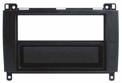Phonocar 03334 Mascherina 1-2 DIN per Mercedes A W169 - B W245 - Vito - Viano - Sprinter colore nero - TechSoundSystem.com