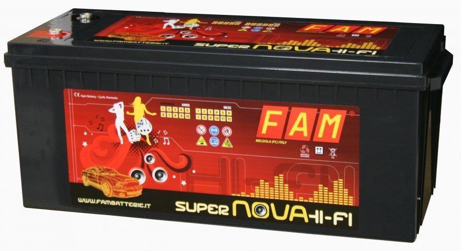 Batteria FAM 200 SuperNova HI-FI SPL 200Ah, 3000A - TechSoundSystem.com