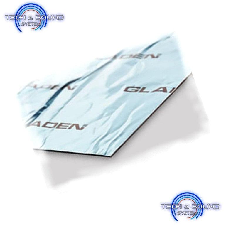 GLADEN AERO-Butyl Guaina insonorizzante Alluminio 0,1mm / Butile 1,7mm, 2 pz 800x460x1,8mm - TechSoundSystem.com