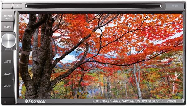 PHONOCAR VM034 SINTO-LETTORE DVD 2 DIN 6,8 " HD BLUETOOTH E GPS - TechSoundSystem.com