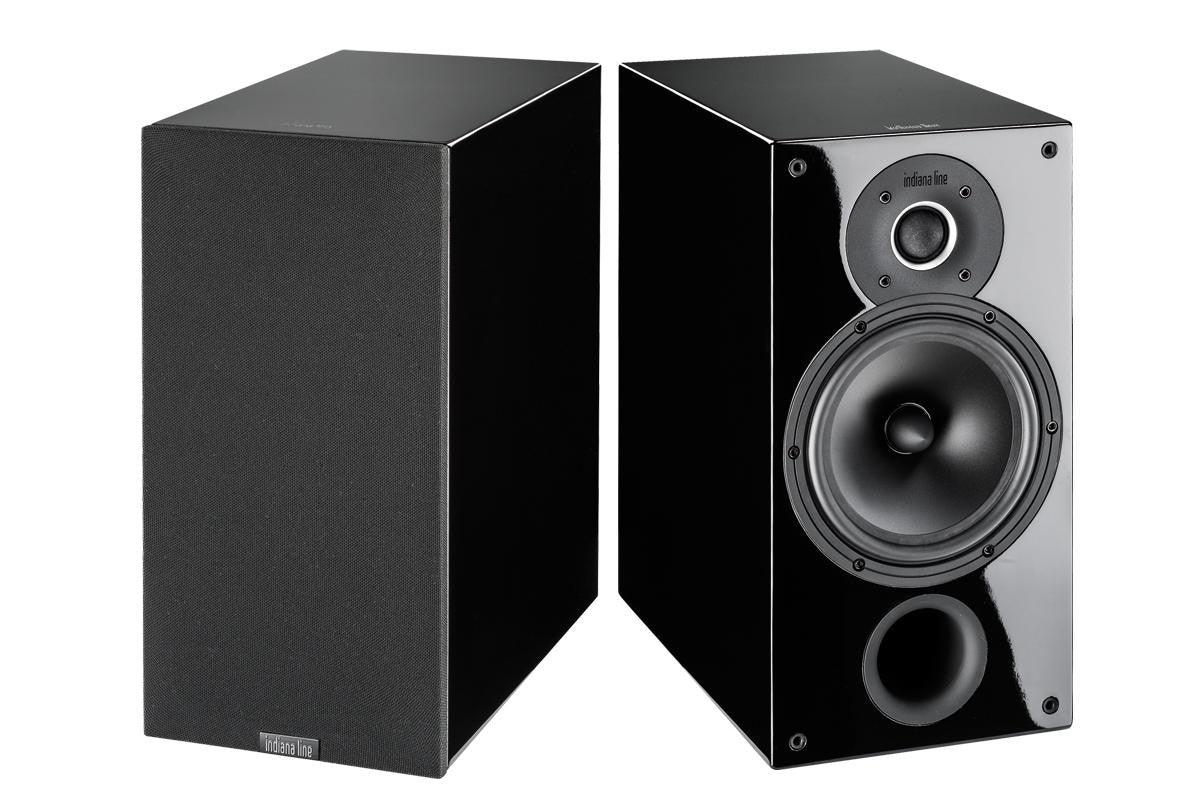 Indiana Line TESI 262 LN Diffusori (Coppia) 2 vie da scaffale, woofer 160 mm 30-120 Watt, 4-8 ohm (High Gloss Nero) - TechSoundSystem.com