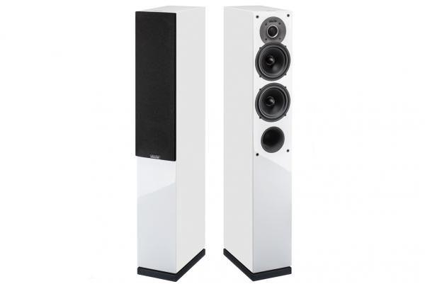 Indiana Line TESI 542 LB (Coppia) Diffusori da pavimento molto compatti, 3 vie, 30-120 Watt, 4-8 ohm (High Gloss Bianco) - TechSoundSystem.com