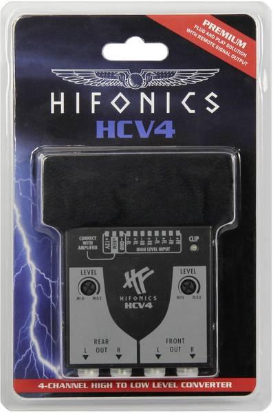 Hifonics HCV4 convertitore da alto a basso livello a 4 canali - TechSoundSystem.com