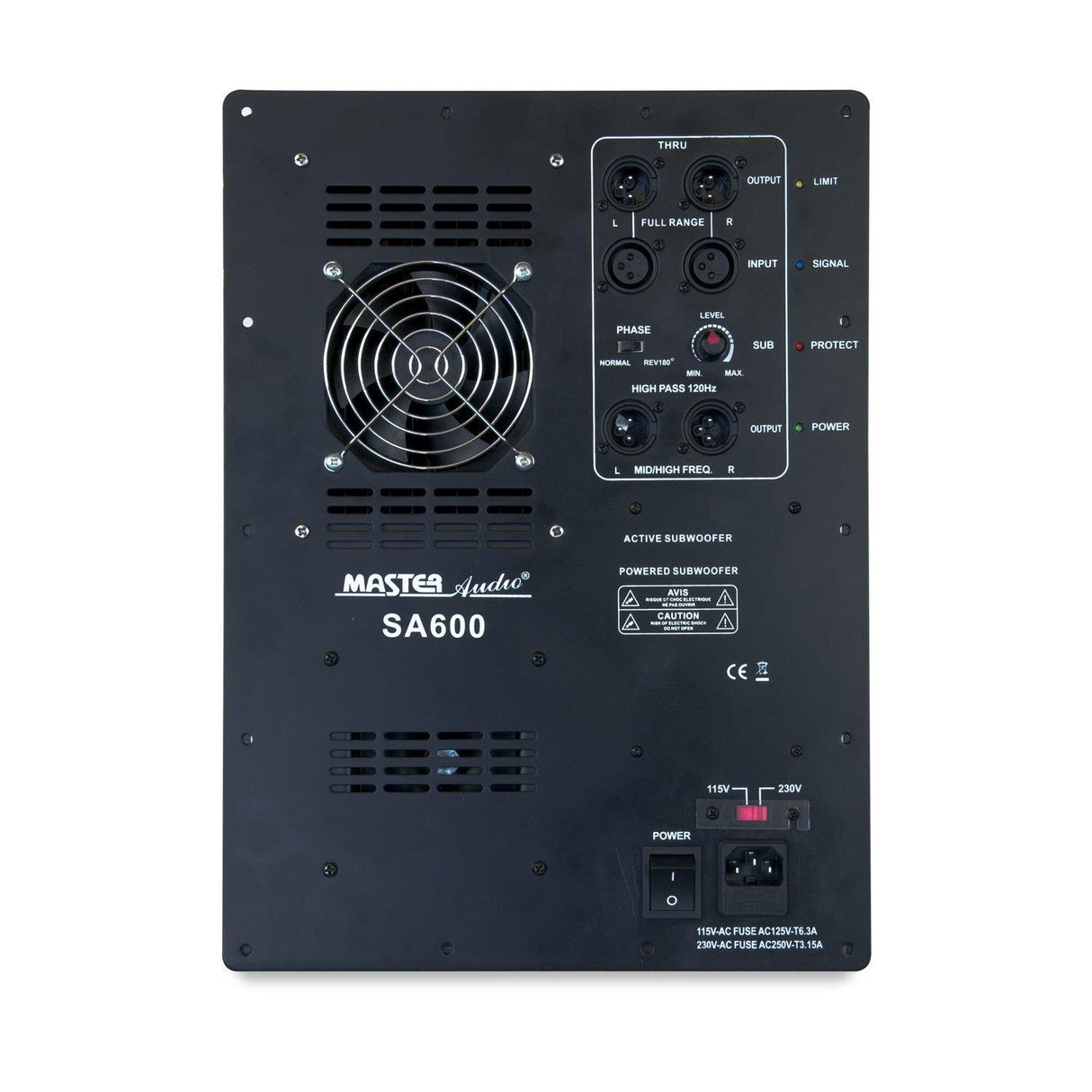 Master Audio SA600 Modulo amplificatore per subwoofer 550 W RMS 4ohm - TechSoundSystem.com