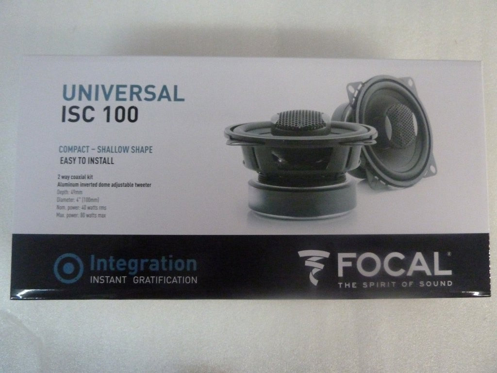 FOCAL ISC 100 kit altoparlanti coassiali 2 vie 4" (10cm) polyglass 80 Watts - TechSoundSystem.com