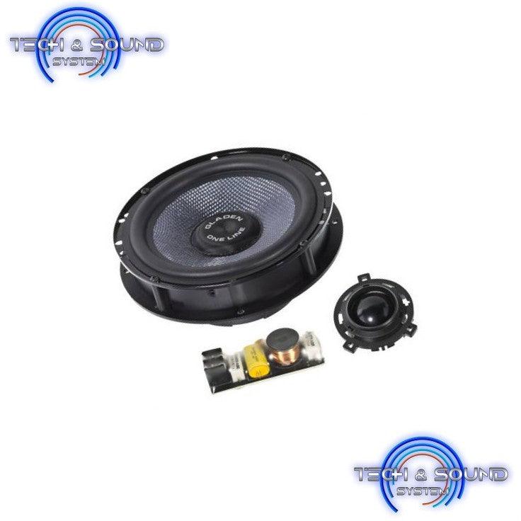 GLADEN ONE 165 Golf 7–RS altoparlanti 2 vie per VW Golf 7, Woofer da 165 mm, 2 x 180/120W - TechSoundSystem.com
