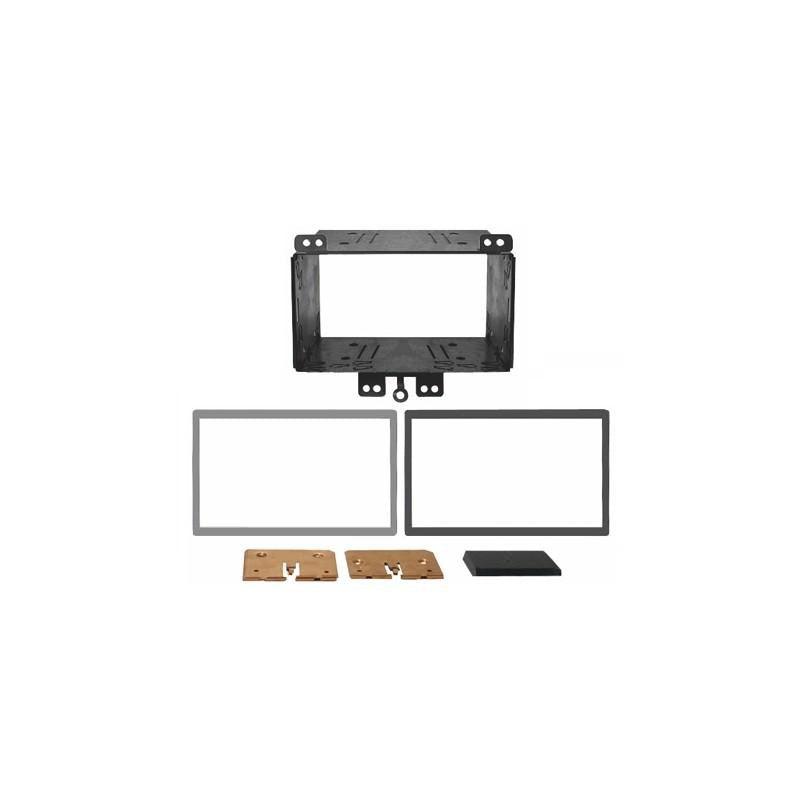 Kit fissaggio per autoradio 2 DIN Hyundai i20 -12 colore nero e grigio metallizzato - TechSoundSystem.com