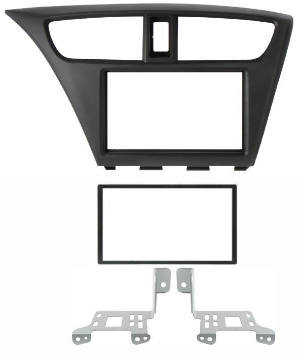 Phonocar 03686 Mascherina 2 DIN per Honda Civic 12- Iveco Daily 14 colore nero - TechSoundSystem.com