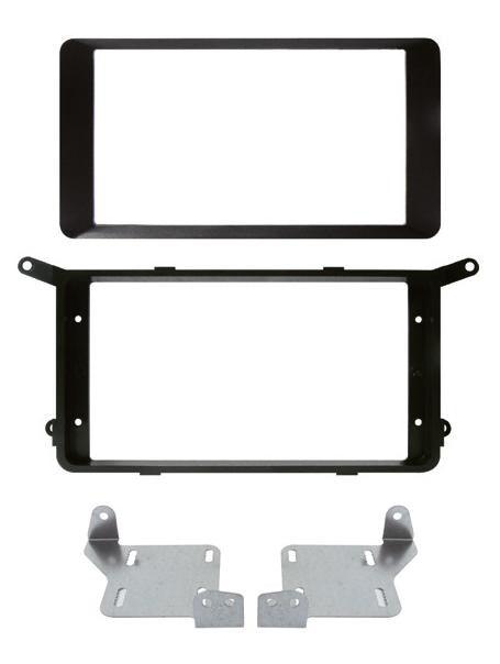 Phonocar 03651 Mascherina 2 Din per Citroen C4 Aircross 11- Mitsubishi ASX -14 Peugeot 4008 colore nero opaco - TechSoundSystem.com