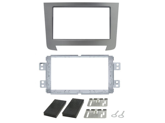 Phonocar 03649 Mascherina 2 Din per Ssangyong Rexton 13- colore grigio metallizzato - TechSoundSystem.com