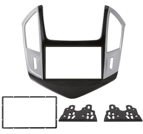 Phonocar 03681 Mascherina 2 Din per Chevrolet Cruze 13- colore nero lucido/grigio metallizzato - TechSoundSystem.com