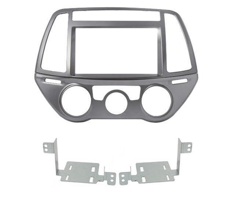 Phonocar 03683 Mascherina 2 Din per Hyundai i20 12-14 colore grigio metallizzato - TechSoundSystem.com
