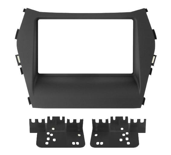 Phonocar 03666 Mascherina 2 Din per Hyundai Santa Fe 13- colore nero - TechSoundSystem.com