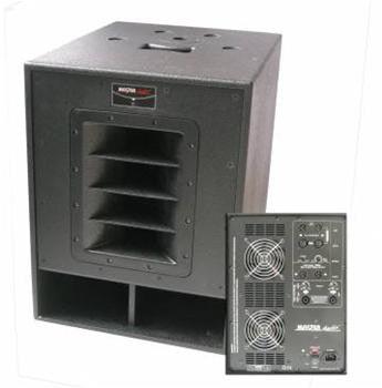 Master Audio SUB215 Subwoofer amplificato + amplificatore per satelliti passivi SUB215 - TechSoundSystem.com