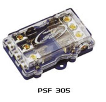 Portafusibile AGU Master Audio 3 posti nichelato - TechSoundSystem.com