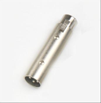 Adattatore presa XLR 3 poli - spina XLR 3 poli in metallo HY4841 Master Audio - TechSoundSystem.com