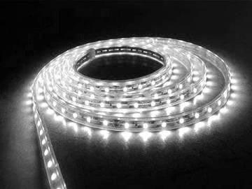 Striscia WSLWH Master Audio ALTA LUMINOSIT CON FONDO BIANCO flessibile a 300 LED colore BIANCO FREDDO - bobina da 5 metri - 72W - TechSoundSystem.com