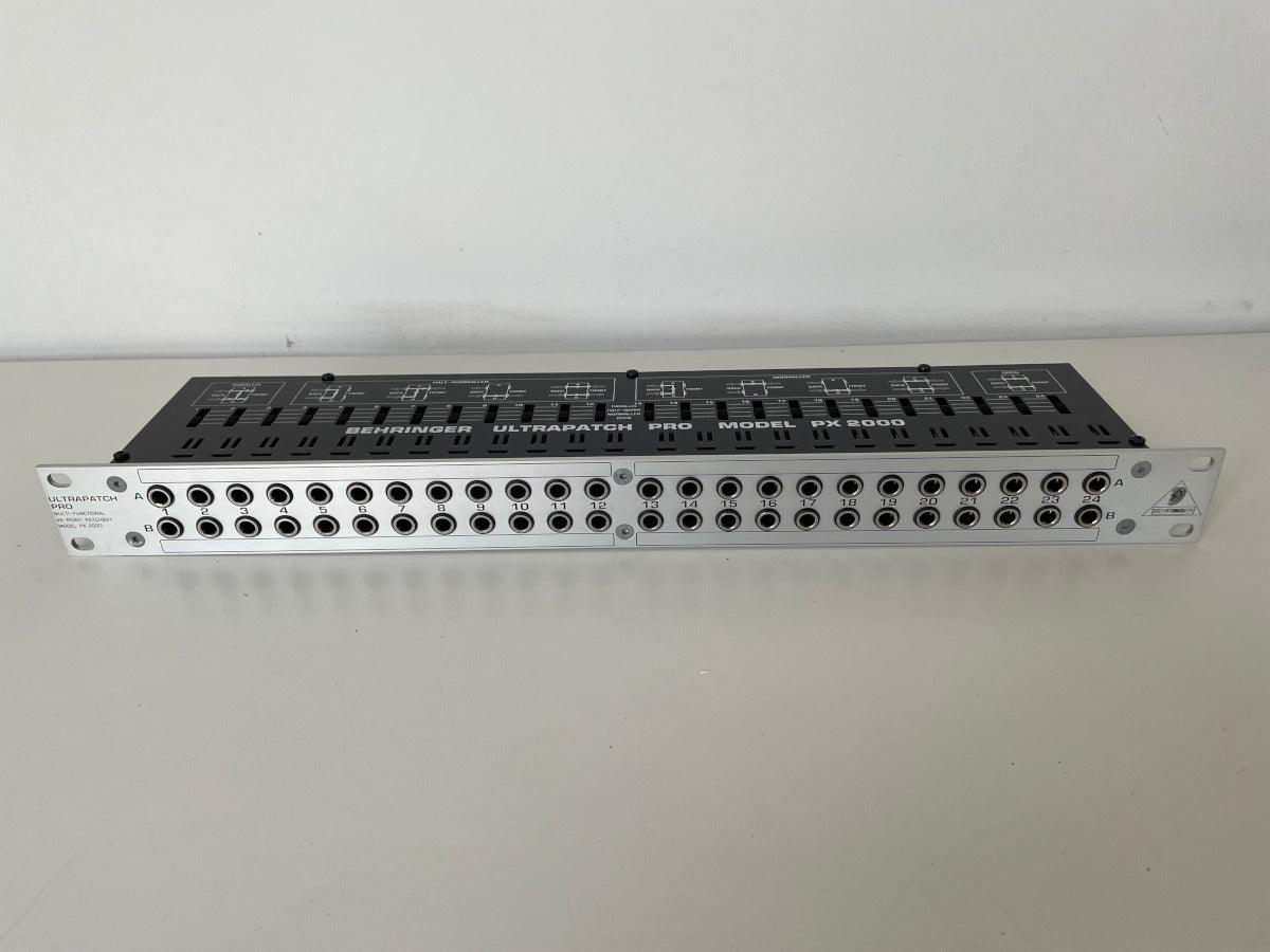 BEHRINGER PX2000 ULTRAPATCH PRO PATCHBAY BILANCIATA 24 PUNTI CON JACK PER CUFFIE USATA - TechSoundSystem.com
