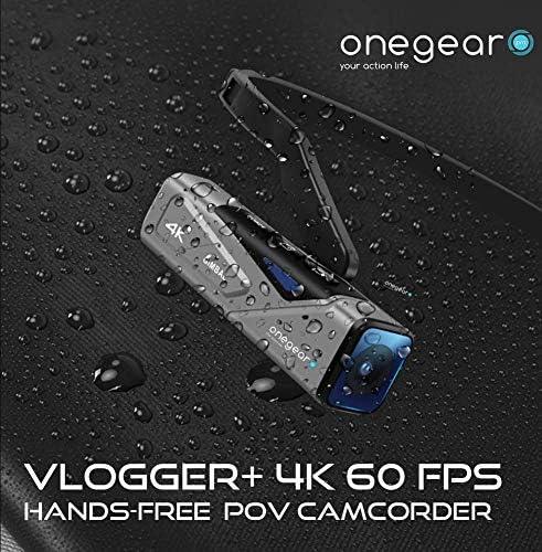 ONEGEAR PRO VLOGGER+ 4K 60 fps POV CAM STABILIZZATORE EIS CON FISSAGGO AD ARCHETTO - TechSoundSystem.com