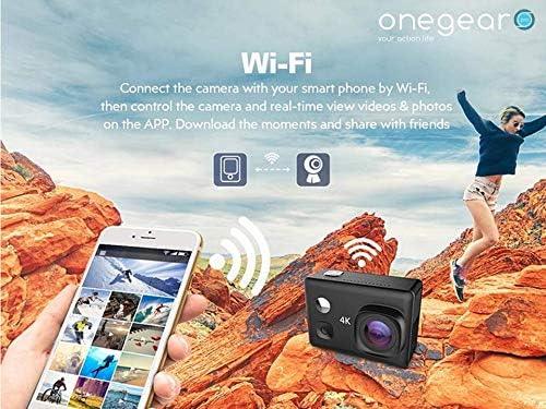 ONEGEAR PRO EXPLORER 4K 30 FPS Action Cam WIFI STABILIZZATORE EIS 40 MT WATERPROOF - TechSoundSystem.com