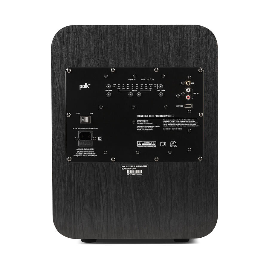 Polk Audio SIGNATURE ELITE ES10 Subwoofer da 10" con Power Port® - TechSoundSystem.com
