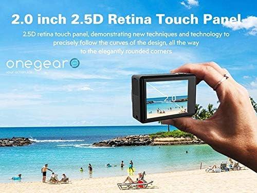 ONEGEAR PRO EXPLORER 4K 30 FPS Action Cam WIFI STABILIZZATORE EIS 40 MT WATERPROOF - TechSoundSystem.com
