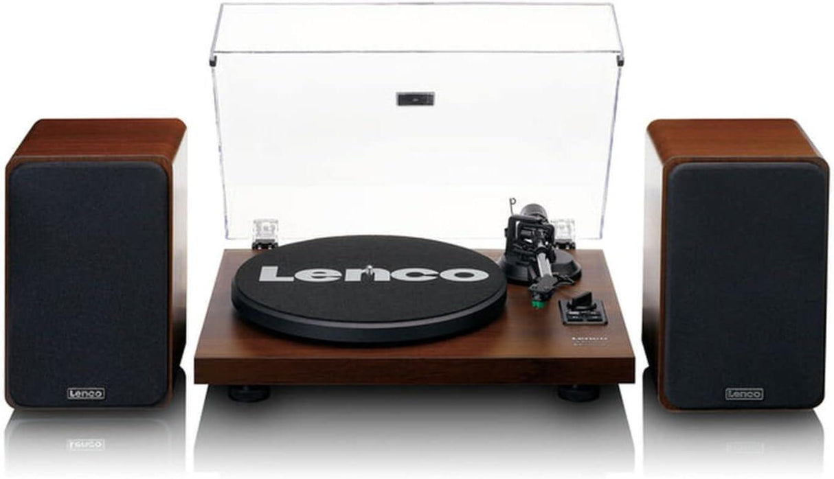 Lenco LS-600WA Giradischi amplificato con Bluetooth 5.0, Testina Audio Technica AT-VM95E, Diffusori Hi-Fi separati a 2 vie in legno - TechSoundSystem.com