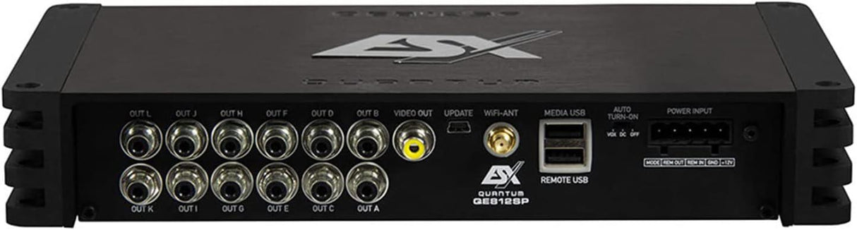 ESX QE812SP Processore audio digitale 12 canali High End DSP con 8 ingressi e 12 uscite | Bluetooth integrato - TechSoundSystem.com