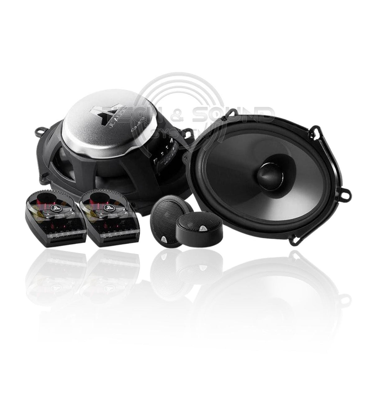JL AUDIO C3-570 Altoparlanti Kit a 2 vie/coassiale, include 2 woofer ovali, 2 tweeter e 2 crossover, 75 Watt RMS 4 Ohm - TechSoundSystem.com