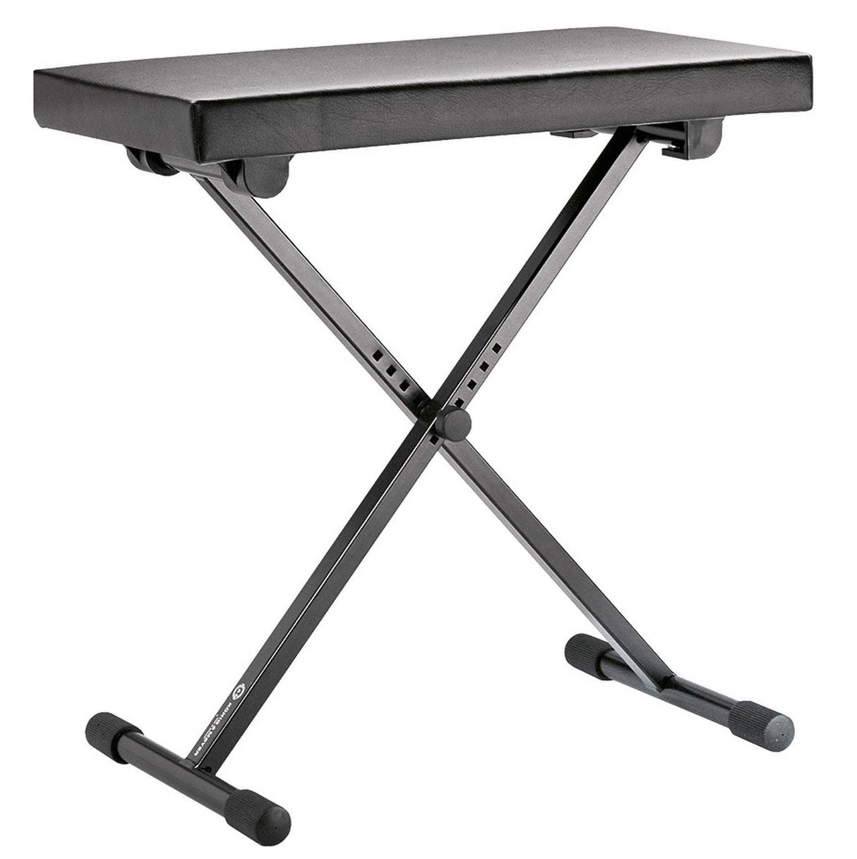 KONIG & MEYER 14065 PANCA PIANOFORTE TASTIERA ACCIAIO E SIMIL PELLE ALTEZZA REGOLABILE SEDILE 54X30CM - TechSoundSystem.com