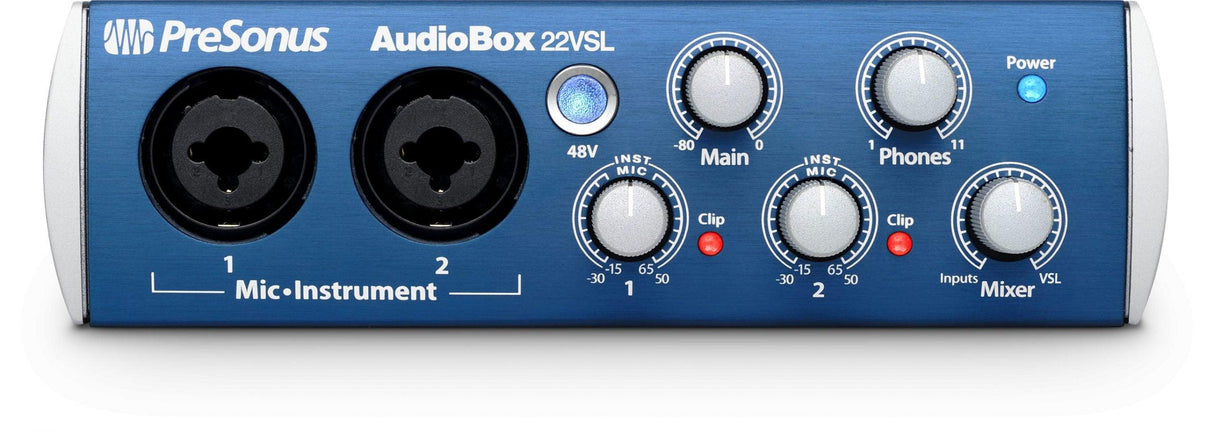 PRESONUS AUDIOBOX 22VSL INTERFACCIA AUDIO MIDI USB 2.0 2IN 2OUT - TechSoundSystem.com