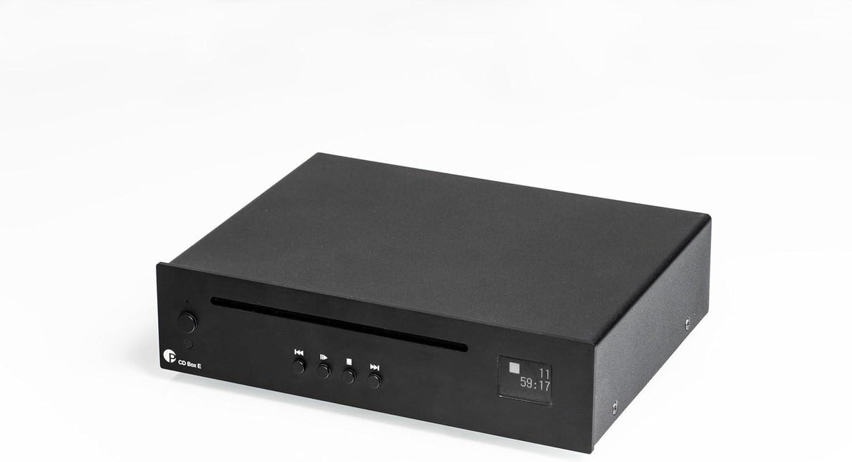 Pro-Ject CD BOX E BLACK Lettore di CD, supporta il red book CD-DA, Convertitore DAC 24bit/192KHz Delta Sigma MS8413 - TechSoundSystem.com