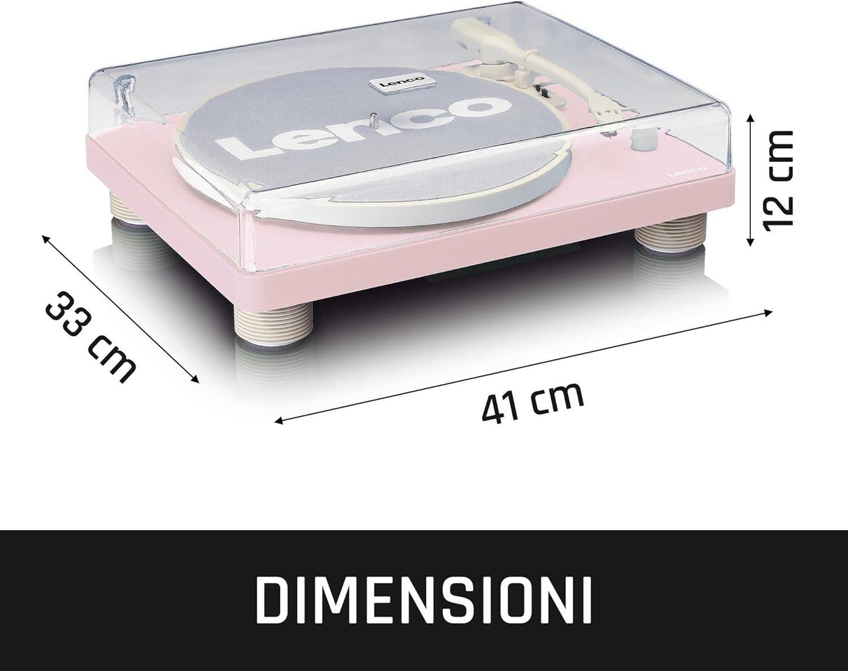 Lenco LS-50 Giradischi con Diffusori stereo incorporati , Uscita USB per PC riproduzione e registrazione - TechSoundSystem.com