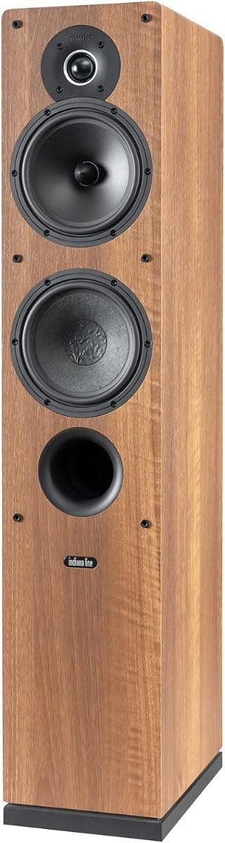 INDIANA LINE TESI 561L *SCONFERZIONATE* diffusori da pavimento noce WALNUT (COPPIA) - TechSoundSystem.com
