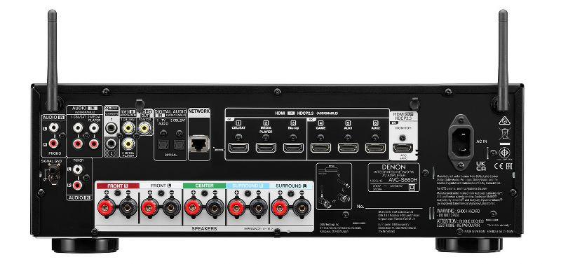 Denon AVC-S660H Amplificatore AV 5.2 da 5 canali 5x135W, home cinema 8K/60Hz, 4K/120Hz - TechSoundSystem.com