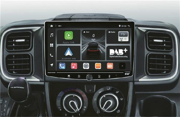 Macrom T1003DAB.KITDUC2529 Autoradio android 13 QLED 10.1 + kit per FIAT DUCATO 3 vers. 250 e 290 dal 2006 al 2020 senza radio