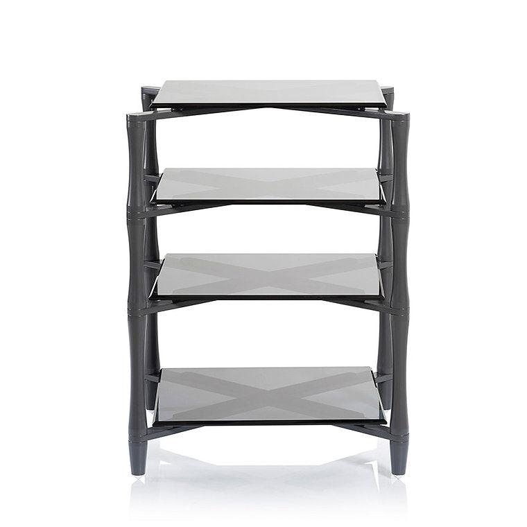 Norstone SLENDER mobile hifi Struttura il metallo smorzante e ripiani in vetro temperato - TechSoundSystem.com