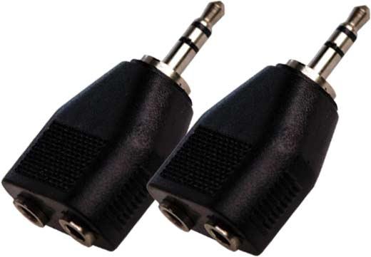KARMA CA 8240 Coppia adatt. audio da 2presa 3,5mm stereo a Jack3,5 stereo - TechSoundSystem.com