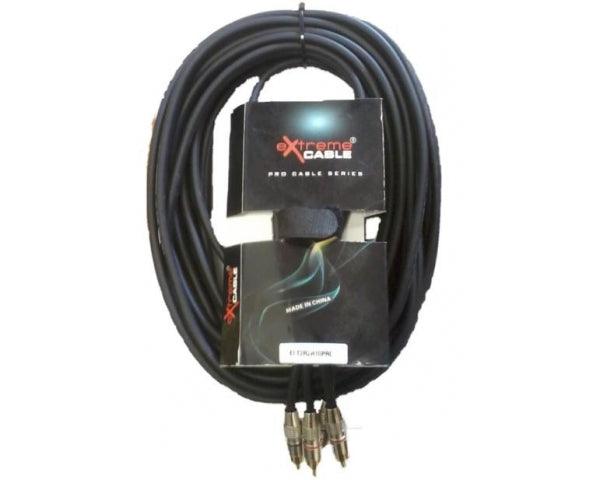 EXTREME 2R2R10PRO 2RCA MASCHIO -2RCA MASCHIO PRO 10mt - TechSoundSystem.com