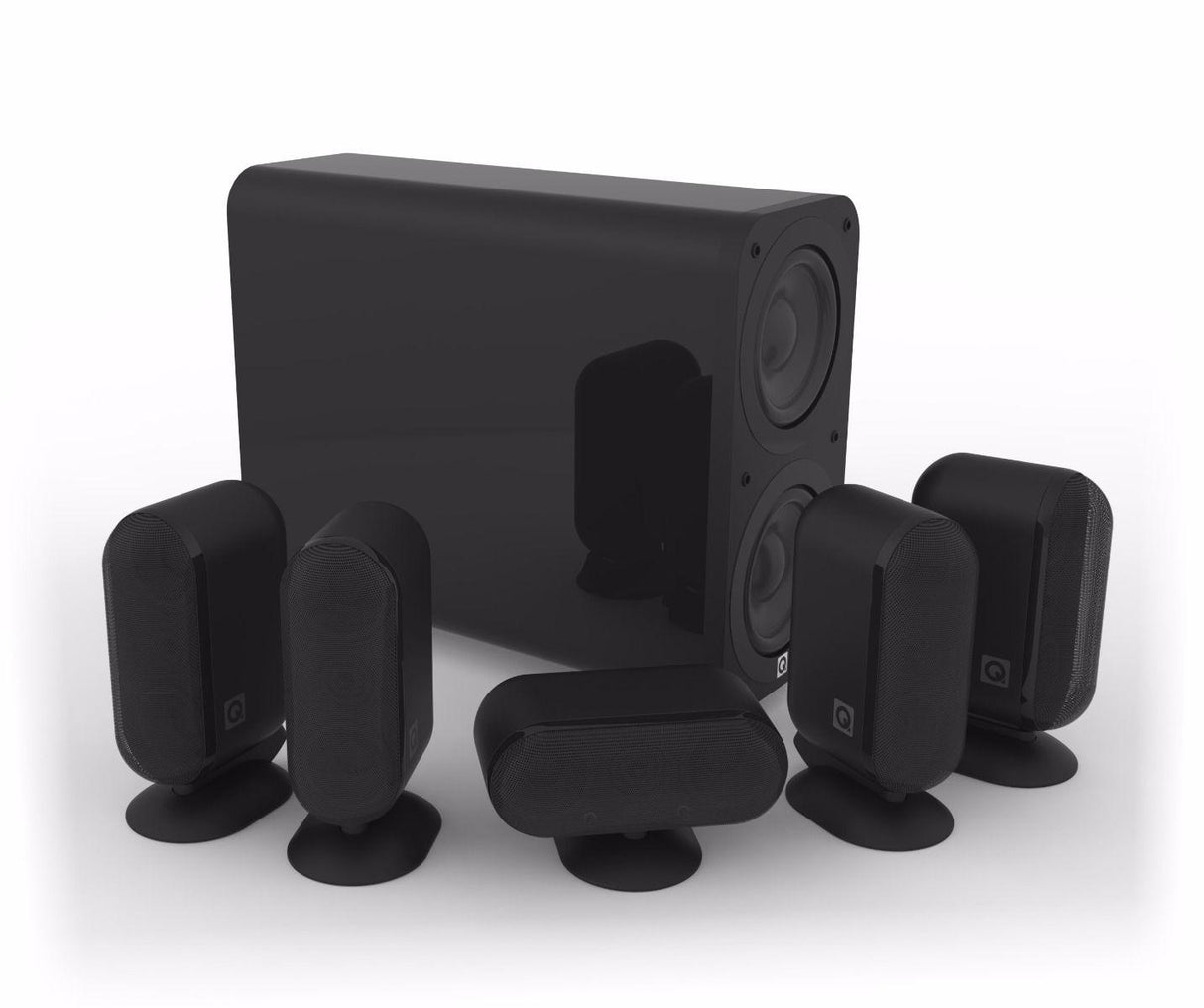 Q Acoustics Q 7000i 5.1 SLIM SPEAKER PACK sistema home cinema composto di 2 cp Q 7000LRi + 1 Q 7000Ci Centre + subwoofer Q 7060S-NERO - TechSoundSystem.com