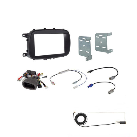 Alpine KIT-500X-UART Kit di installazione per autoradio Alpine su Fiat 500X (334) con VP2 - TechSoundSystem.com