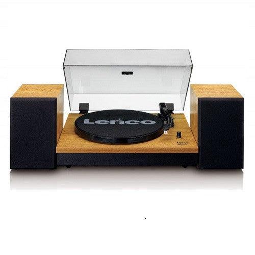 Lenco LS-300WD Giradischi amplificato a 2 velocità (33/45) con Bluetooth Amplificatore integrato 10Wx 2 - TechSoundSystem.com