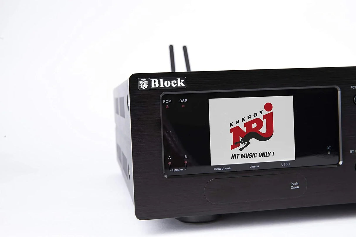 BLOCK CVR-200 Lettore CD-DVD-Bluray amplificato, Internet receiver, Spotify Connect, Bluetooth