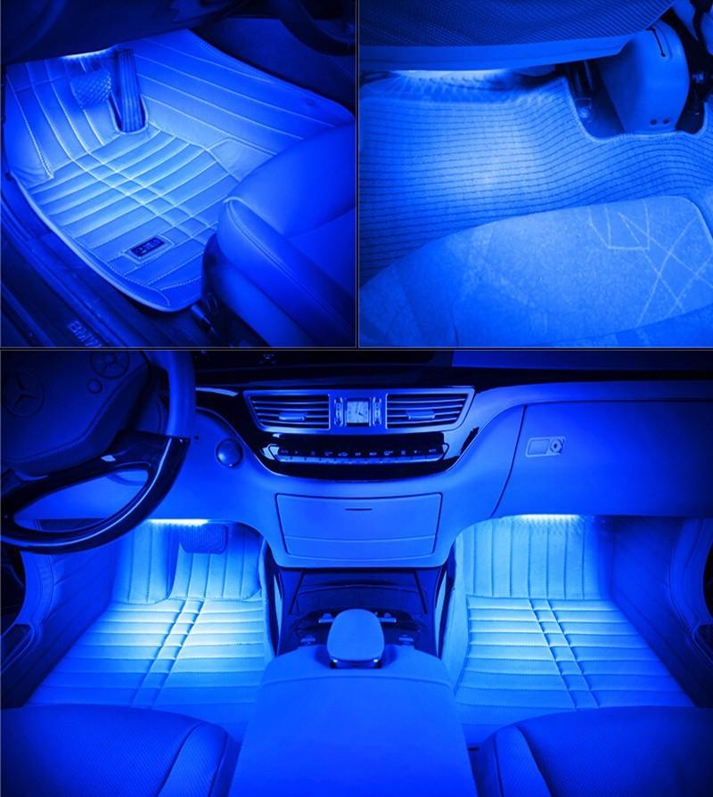 ALKOR WLKLED-SP4 LED ambiente RGB zona piedi, 4 pcs con controllo remoto e telecomando - TechSoundSystem.com