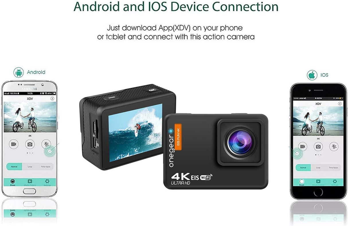 ONEGEAR PRO FUN BLADE ACTION CAMERA CON STABILIZZATORE EIS 4K 60 fps - TechSoundSystem.com